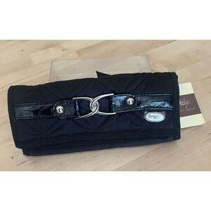 Donna Sharp Licorice Medium Wallet NWT‎ Black Quilted Bifold Wallet
